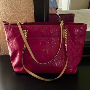 Patent Leather Michale Mors tote